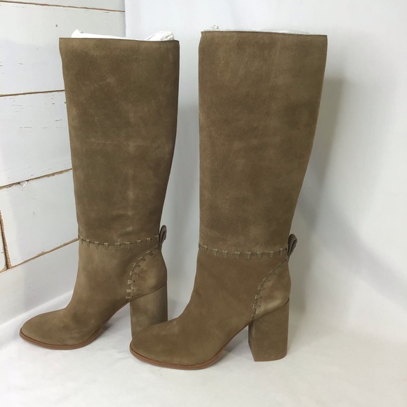 New Tory Burch Contraire Suede 90mm Knee Boot - Picture 4 of 16